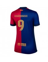 Ženske Nogometnih dresov Barcelona Robert Lewandowski #9 Domači 2024-25 Kratki rokavi